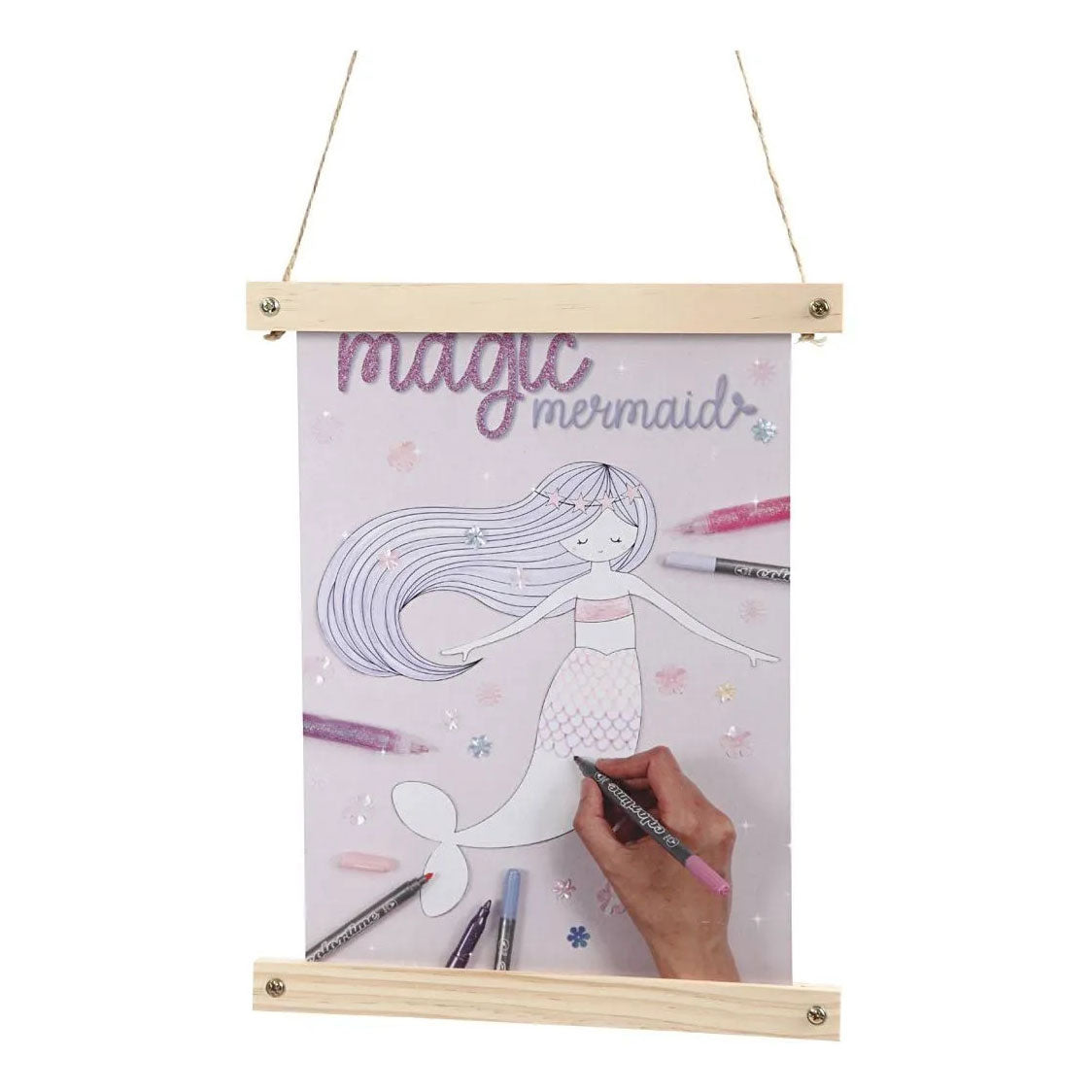 Porte-affiche en bois de la société Creativ pour format A4.