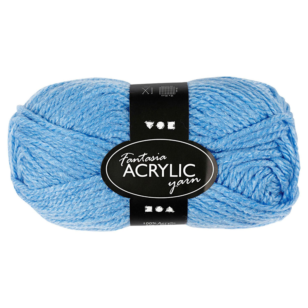 Fil acrylique Creativ company, bleu, 50gr, 80m