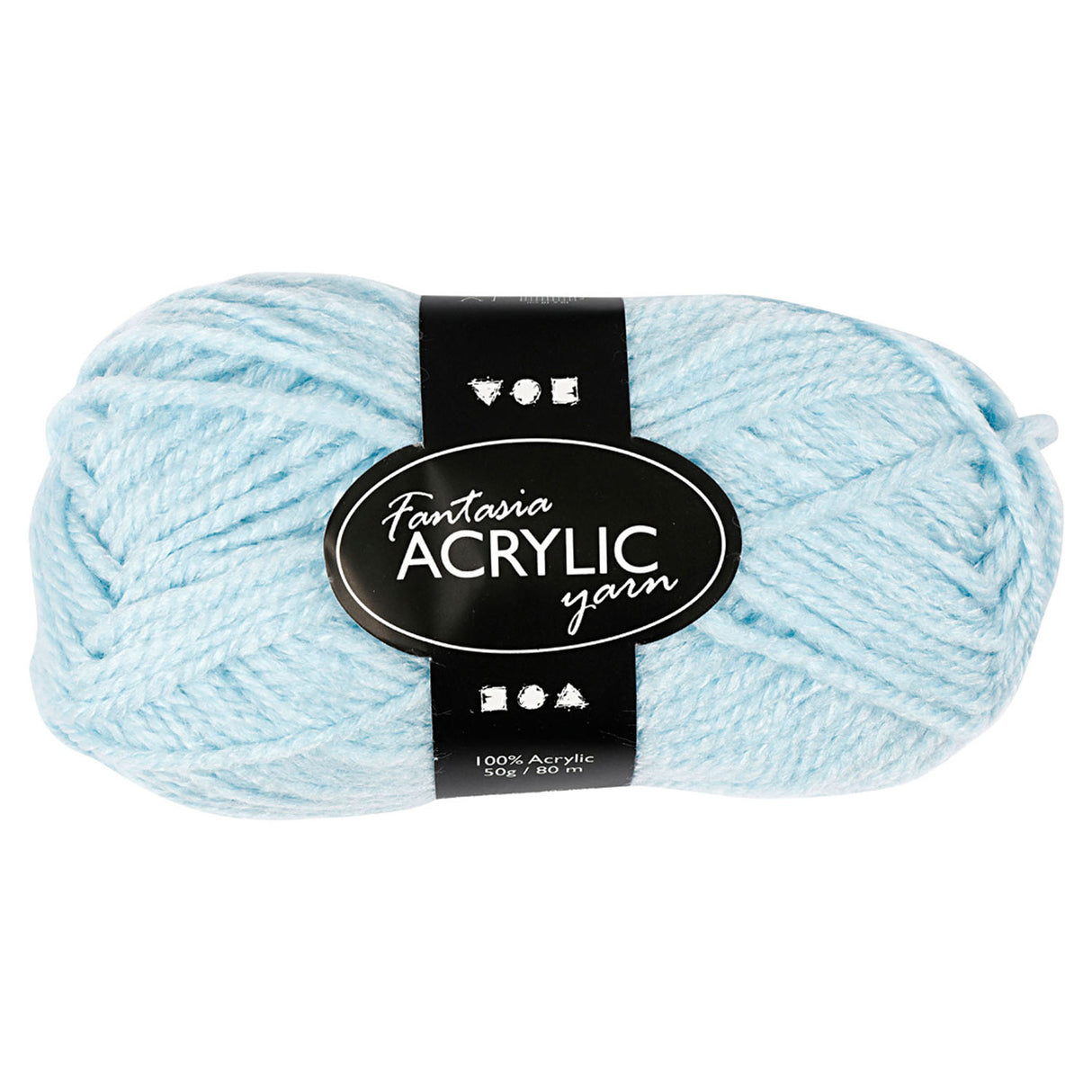 Fil acrylique Creativ company, bleu clair, 50gr, 80m