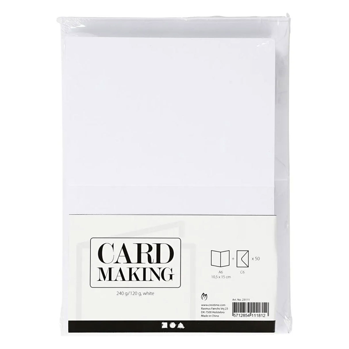 Société créative https : www.ccobby.nl cartes-et-enveloppes-size-card-10-5x15-cm-size-envelope-11-5x16-5-cm-120-240-wit-50-set-1-box