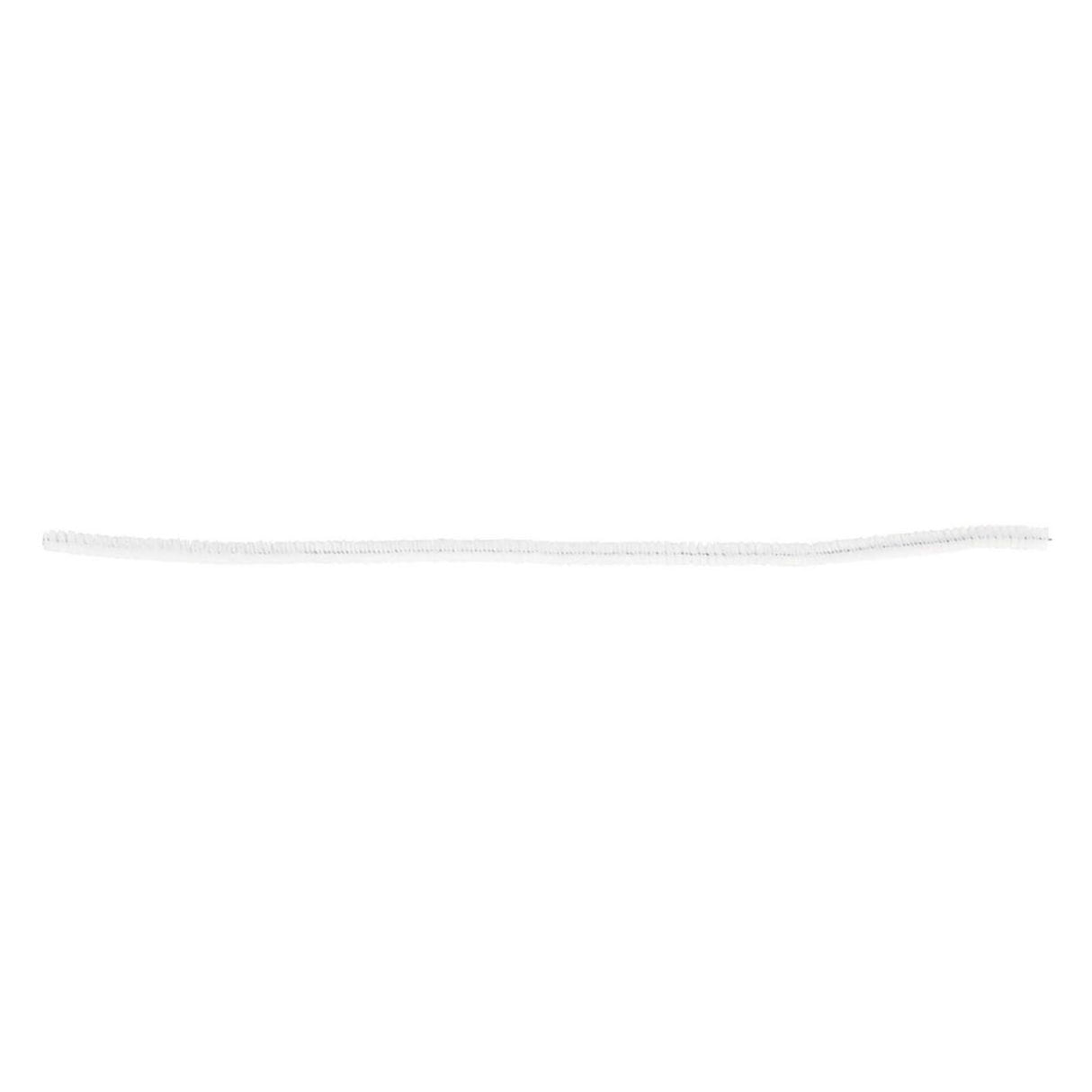 Chenille Blanc 30cm, 50 pcs.