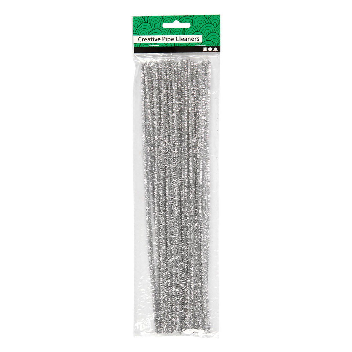 Société créative https : www.ccobby.nl chenille-l-30-cm-thickness-6-mm-glitter-silver-24-piece-1-box
