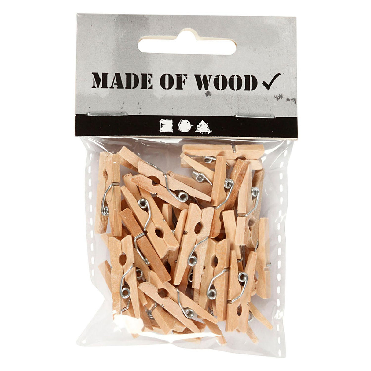 Société créative https: www.ccobby.nl pinces à linge-l-25-mm-b-3-mm-30-piece-1-box