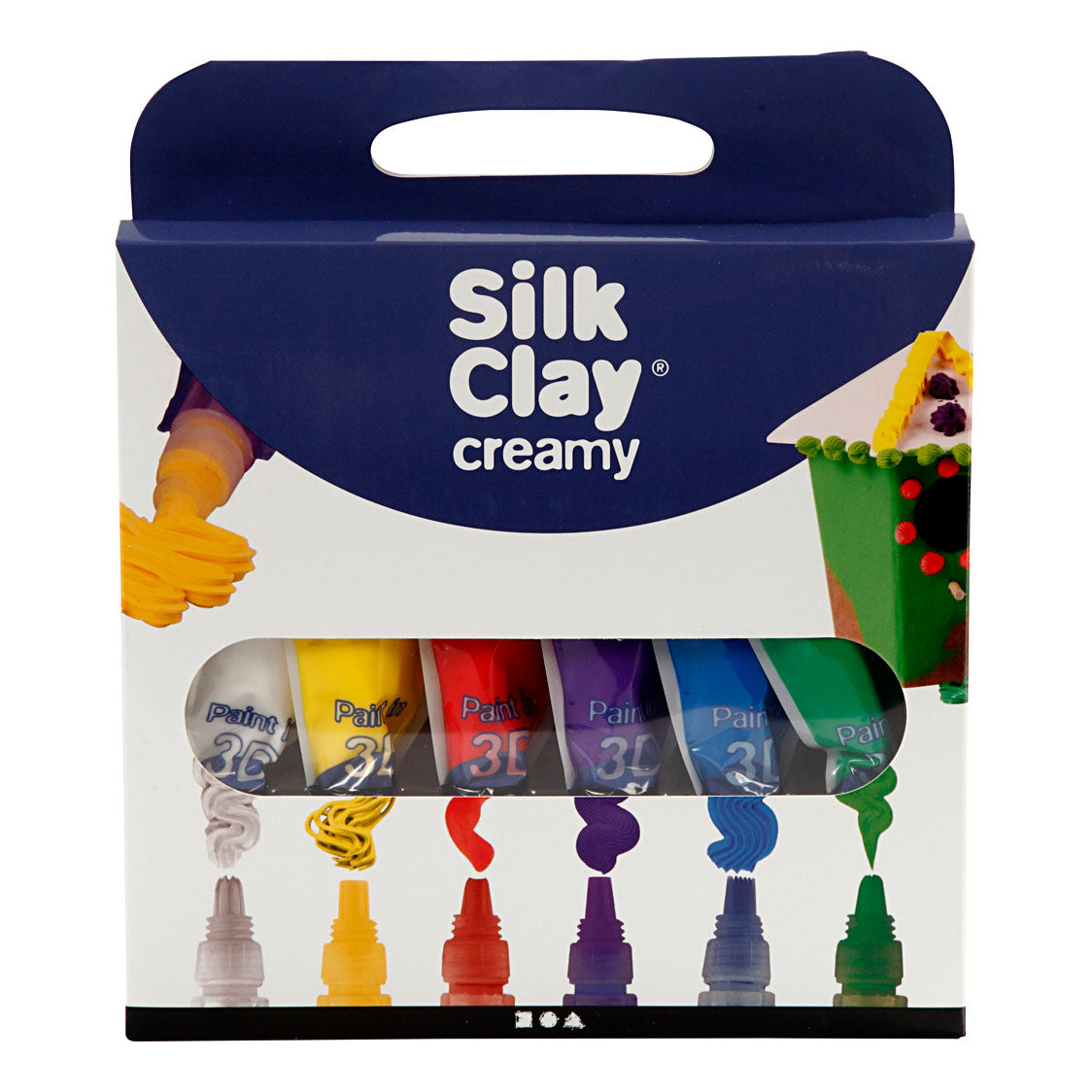 Creativ company argile de soie couleurs standard crémeuses, 6x35ml