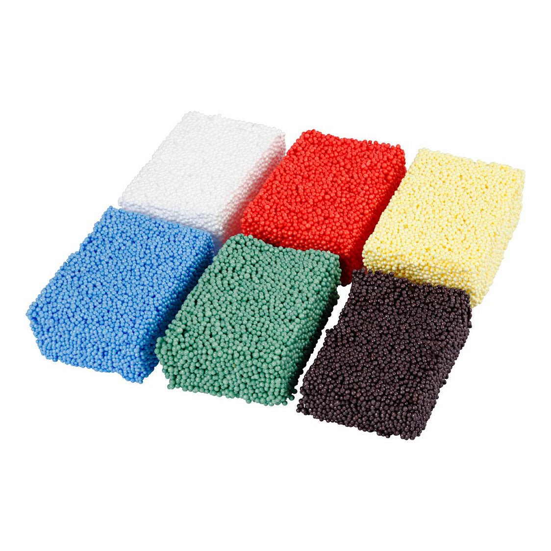 Creativ company argile mousse souple couleurs standards, 6x10gr.