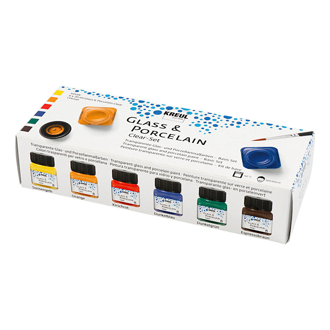 Creativ Company Glass and Porcelain Paint Couleur claire, 6e.