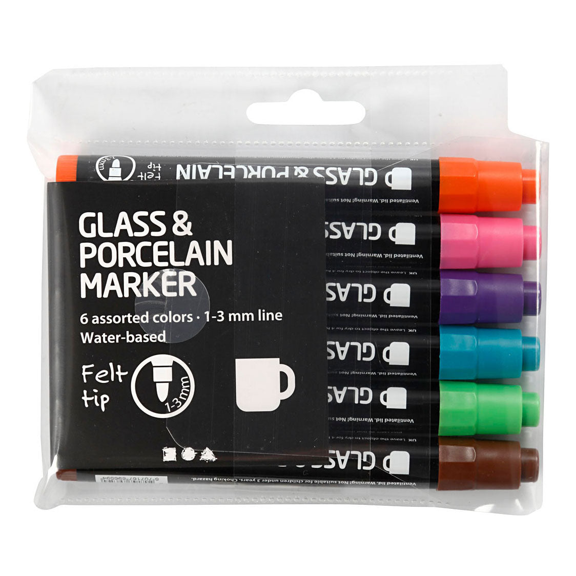 Creativ Company Glass and Porcelain Stats Couleurs supplémentaires, 6e.