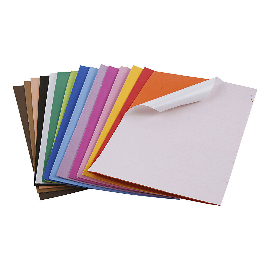 Feuilles a4 autocollantes en mousse Creativ company - 15 couleurs - 30 pcs