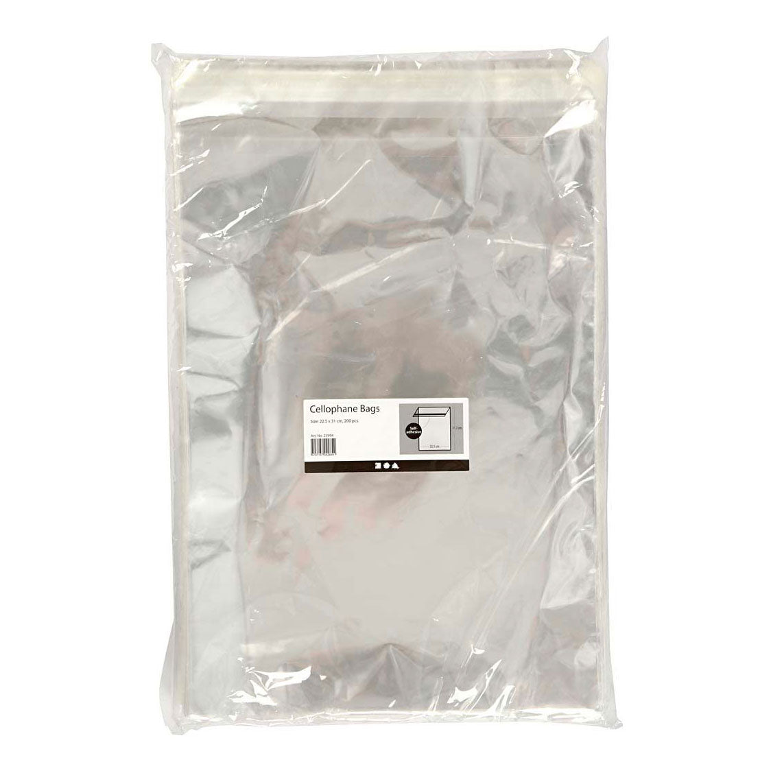 Creativ Company Cellophan Bags 31.2x22.5 cm, 200st.