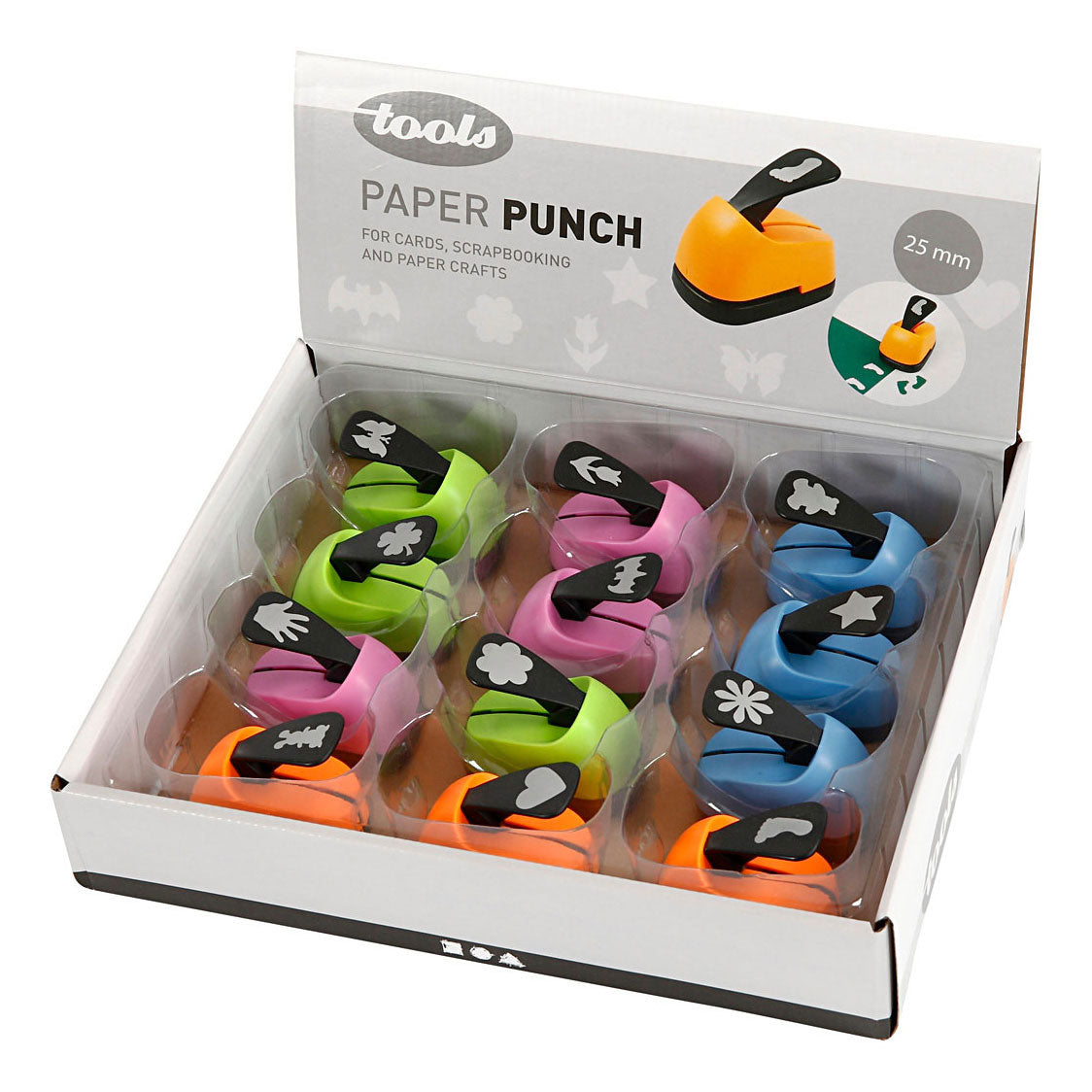 Société créative https : www.ccobby.nl punching-every-day-size-25-mm-12-piece-1-box