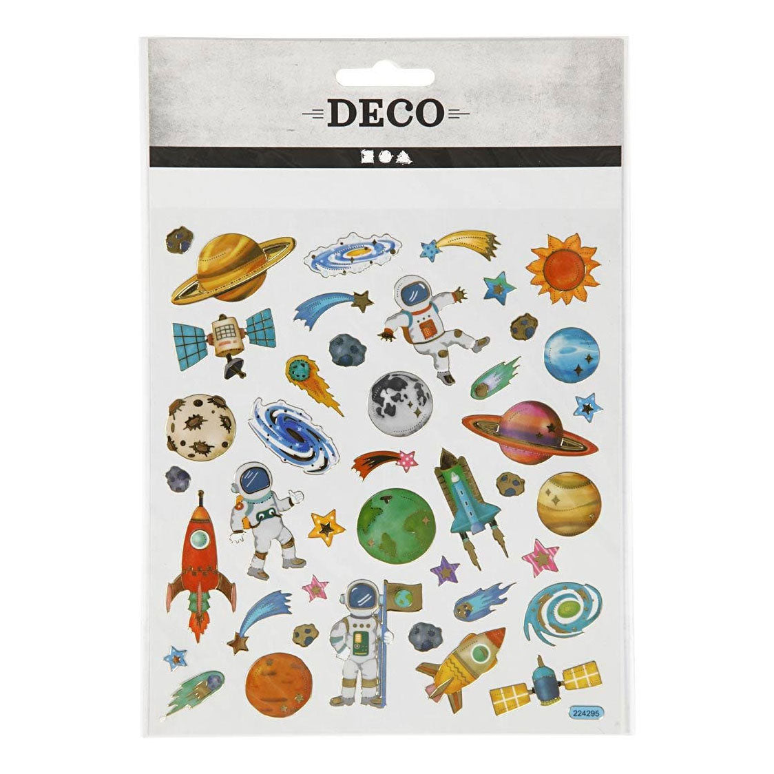 Creativ Company Stickers Stickers Space Travel, 1 feuille