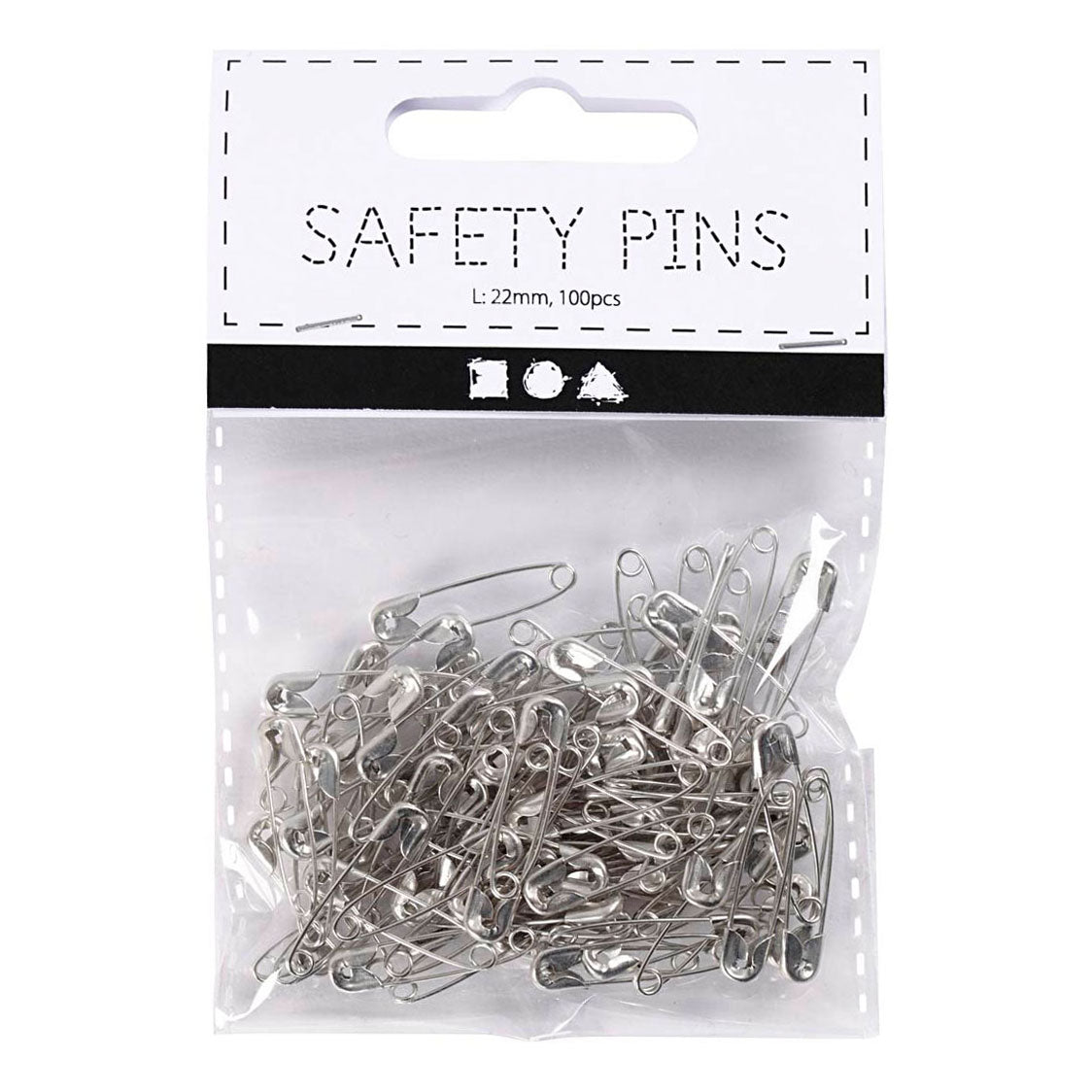 Creativ Company Safety épingles Silver, 100e.