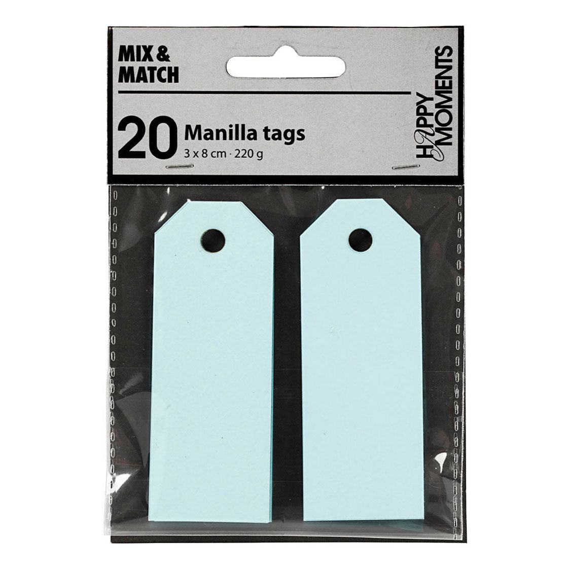Creativ Company Manilla Labels Light Blue, 20e.