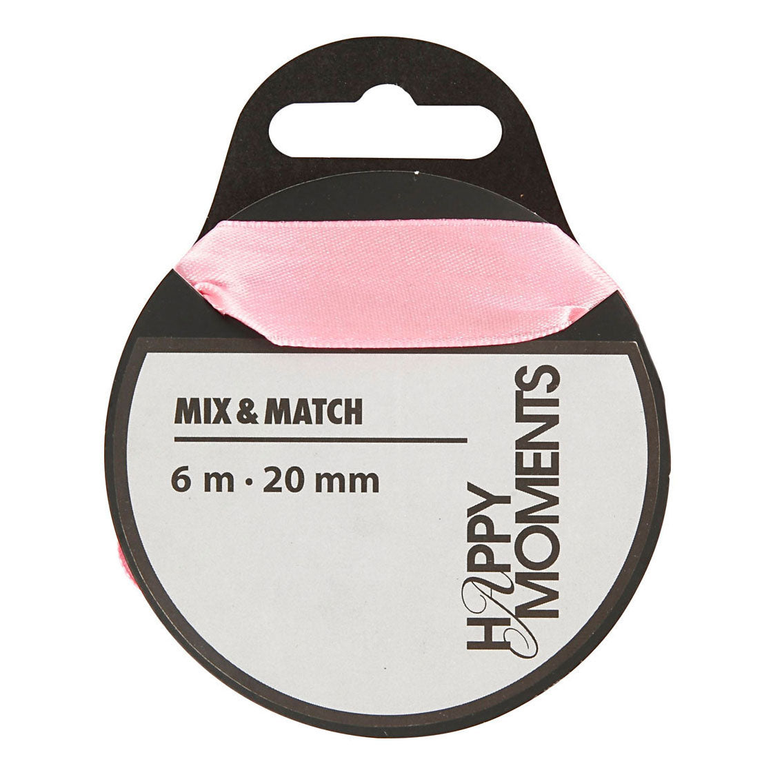 Creativ Company Satin Ribbon clair rouge, 15m