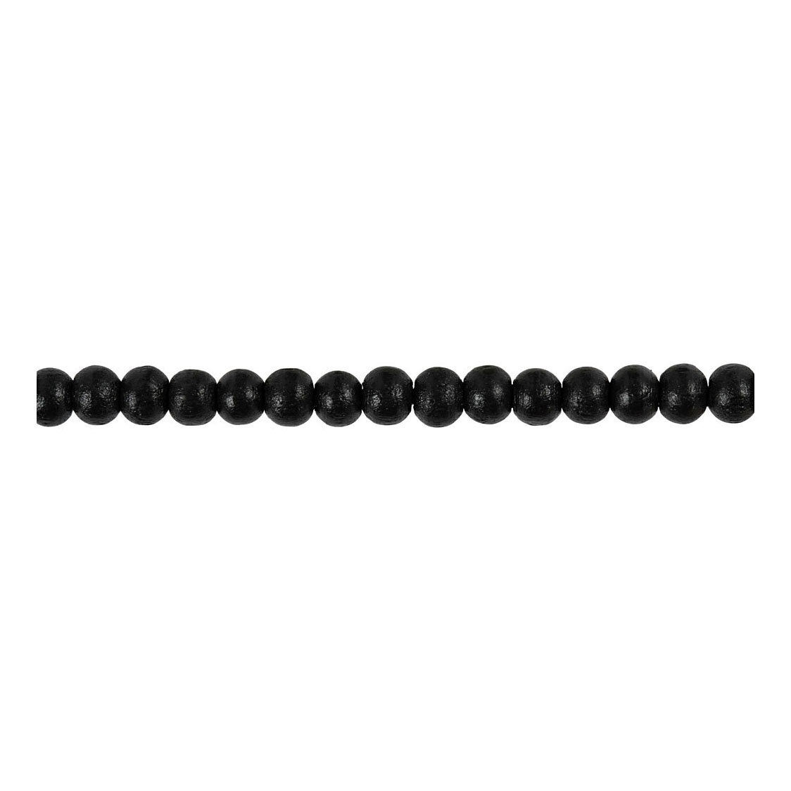 Creativ company cc perles en bois 5 mm noir 150 pièces