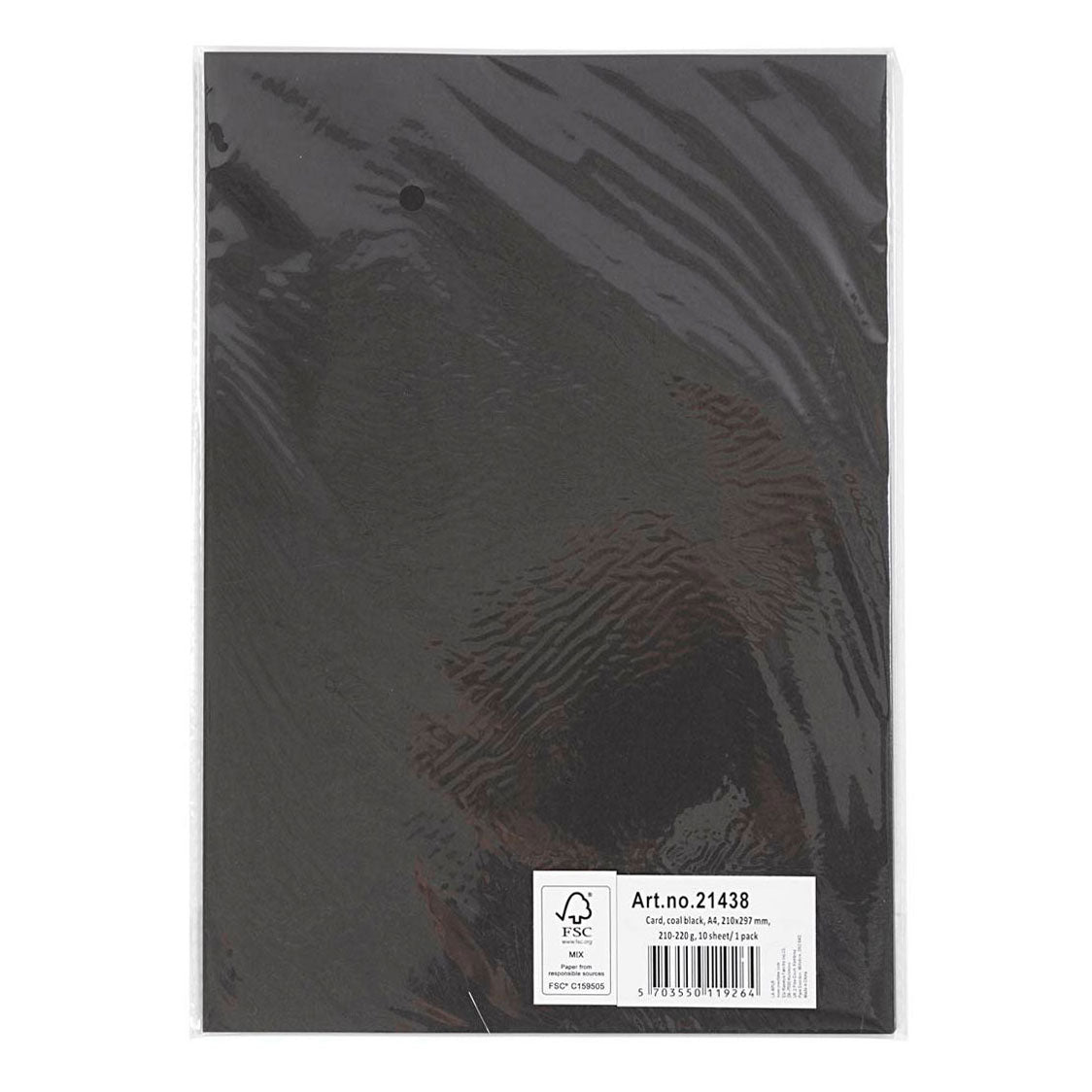 Creativ company cc carton a4 noir 220gr 10 feuilles