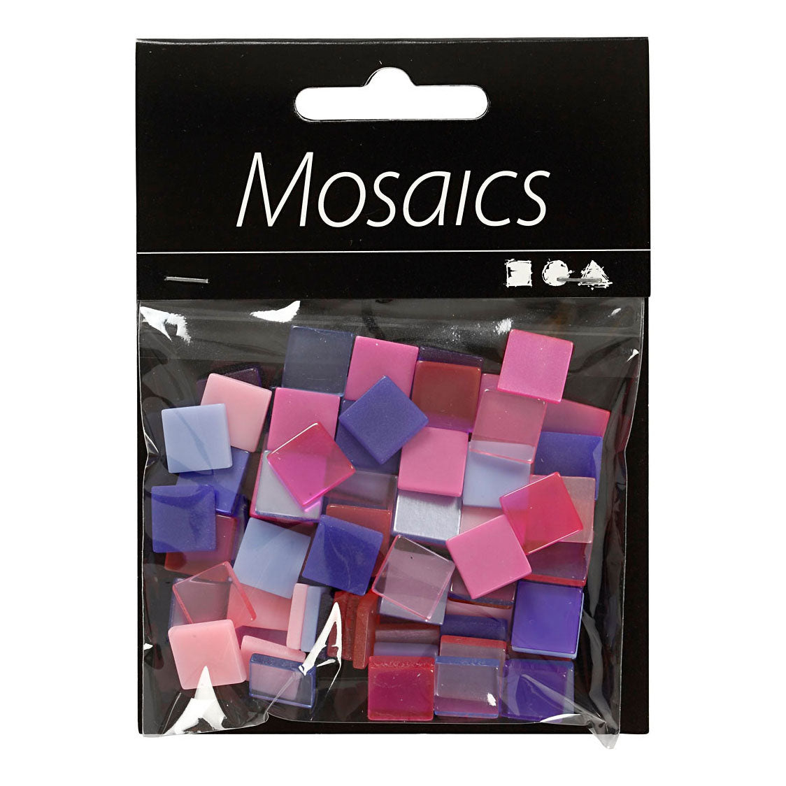 Creativ Company Mini Mosaic Purple 10x10mm, 25 grammes