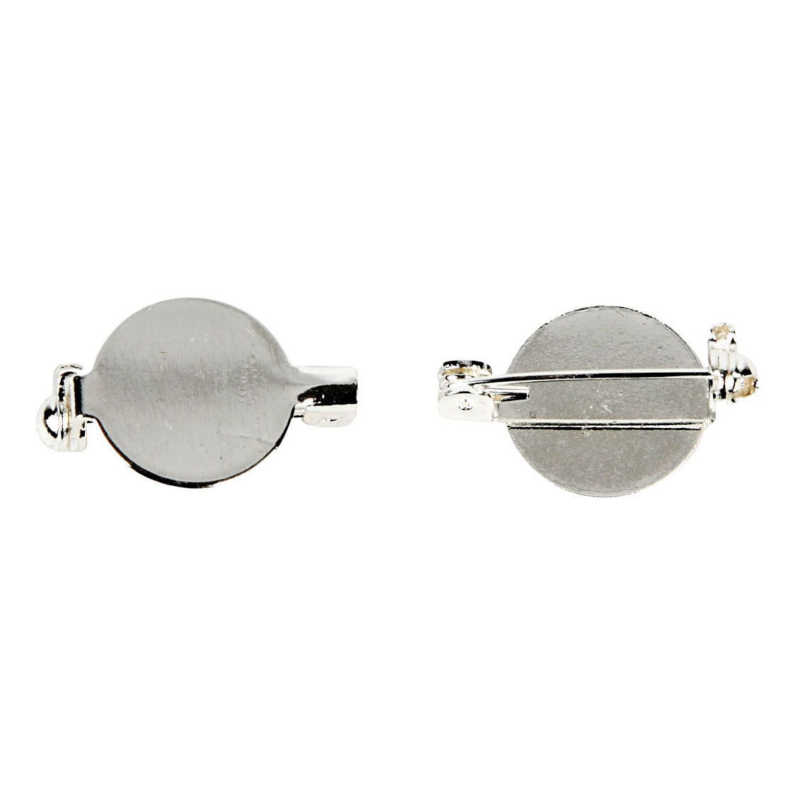 Creativ company creotime broche 20 mm argent 5 pièces