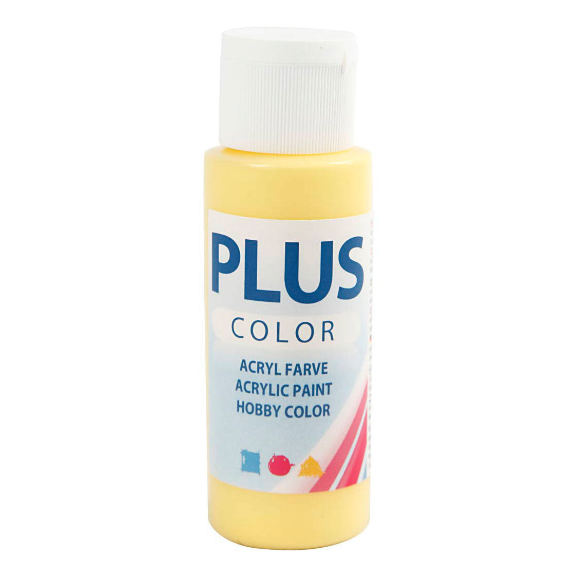 Creativ Company plus couleur acrylique peinture primerose jaune, 60 ml