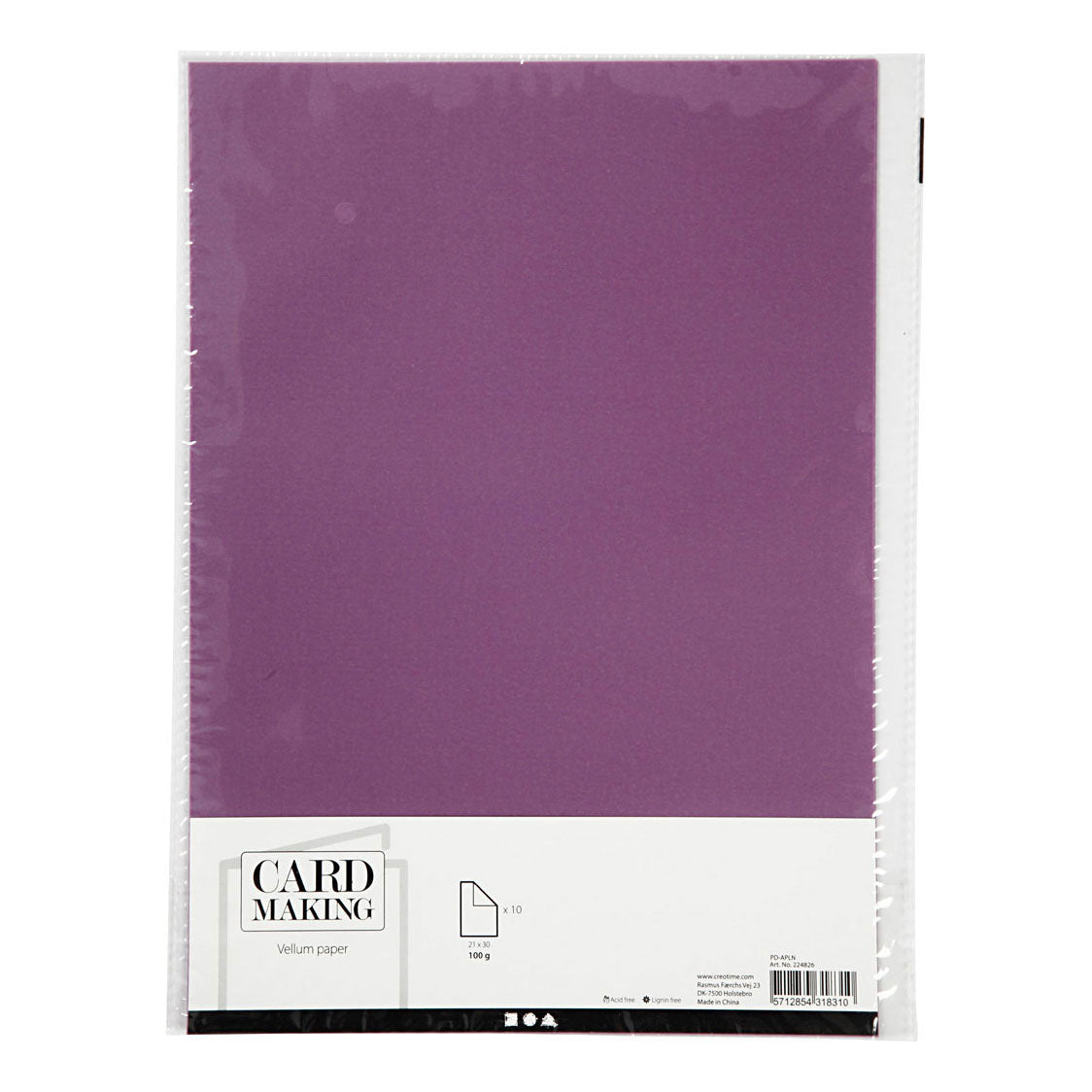 Papier vélin Happy moments a4 violet, 10 feuilles