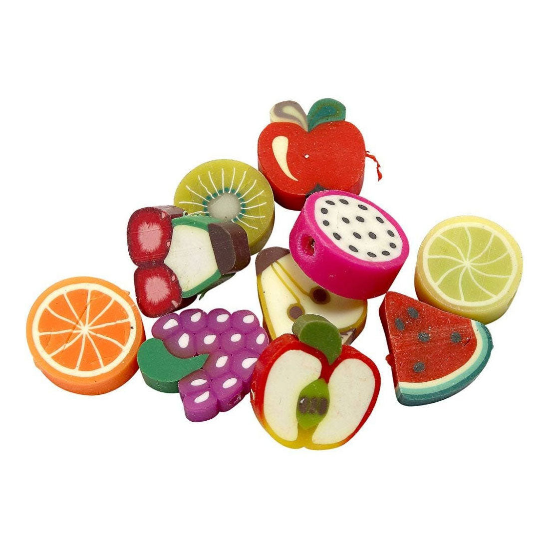Société créative http: www.ccobby.nl figure-beads-fruit-d-10-mm-hole-size-1-5-mm-60-piece-1-box