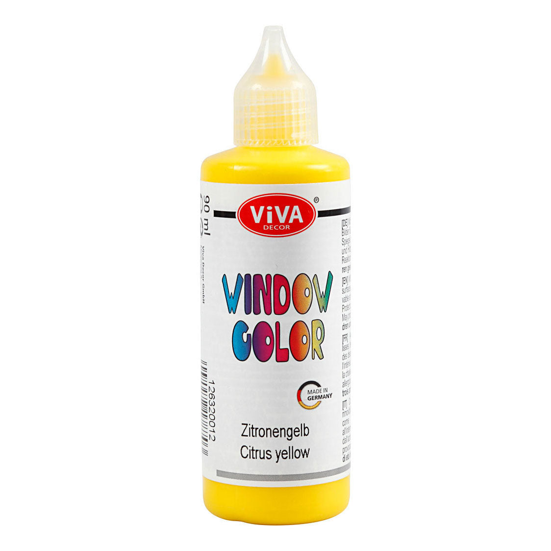Creativ Company Window Color Sticker and Glass Paint Jaune, 90 ml