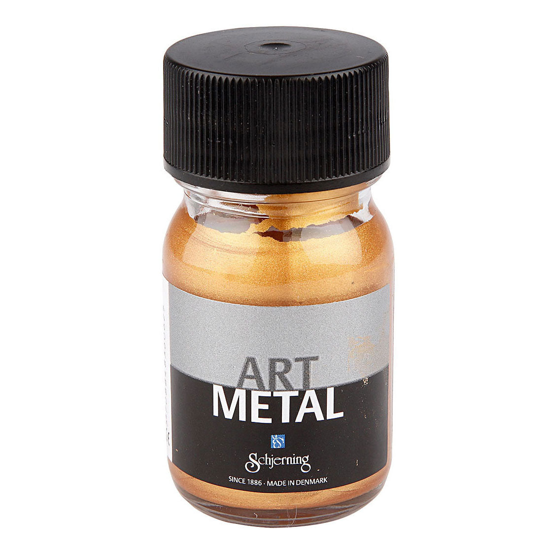 Peinture métallique Creativ Company - Or moyen - Peinture brillante - Pour diverses surfaces - 30 ml - Art Metal - à base d'eau - Couverture parfaite - Facile à appliquer
