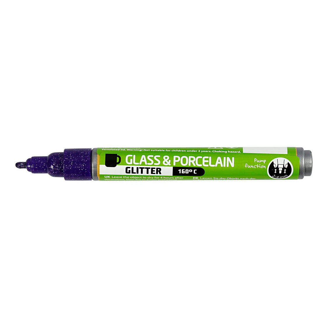 Creativ Company Glass and Porcel Staff Glitter semi-couverture - Violet