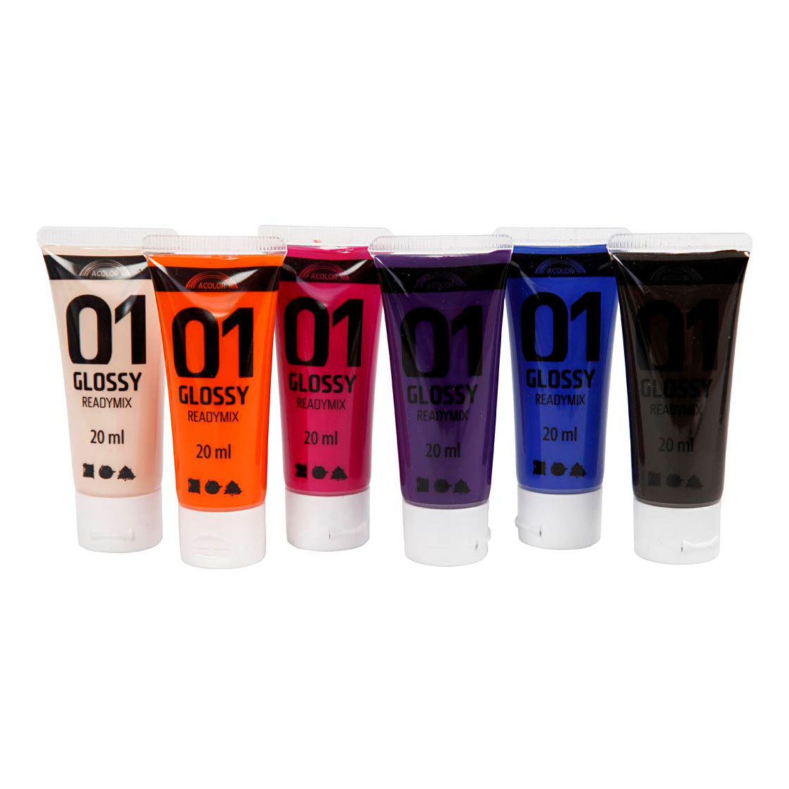 Creativ Company Acrylic paint for children Glossy Extra colors, 6x20ml