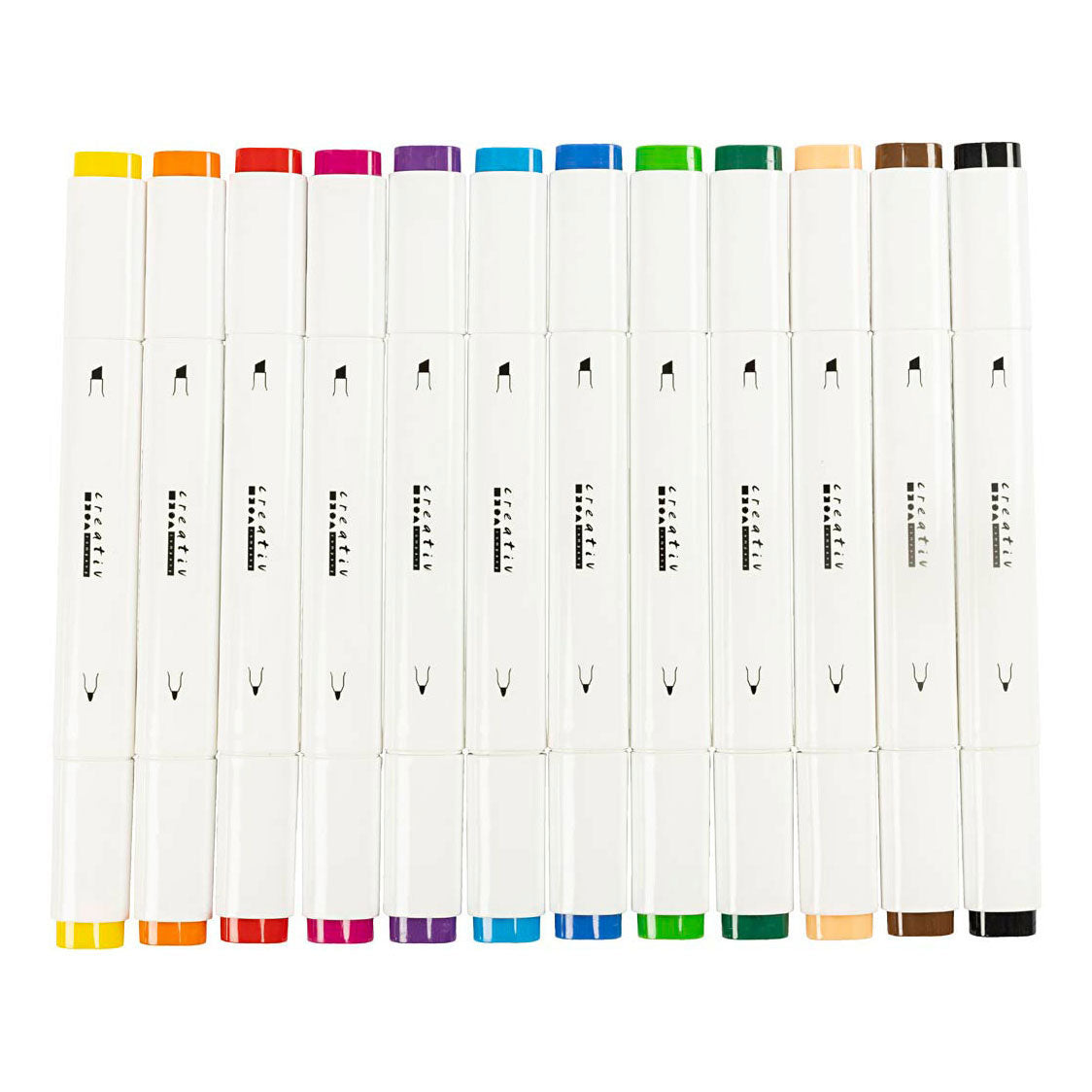 Société créative https : www.ccobby.nl marqueur de dessin-épaisseur de ligne-1-8-mm-standard-colours-12-piece-1-box