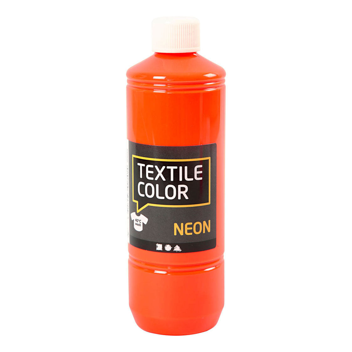 Creativ Company Textile Couleur semi-covergin peinture textile - Neon Oranje, 500 ml