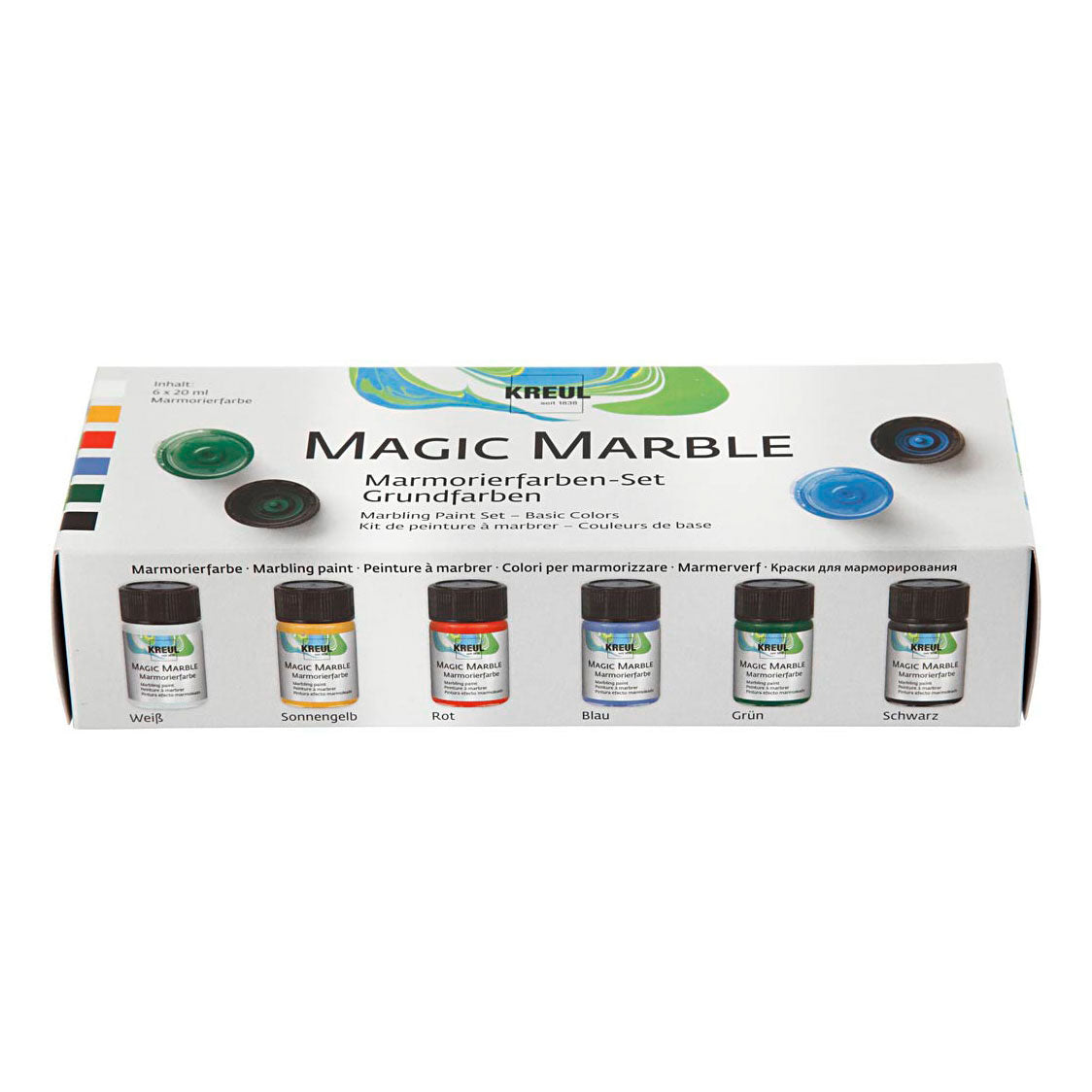 Creativ Company Magic Marble Paint, 6x20 ml