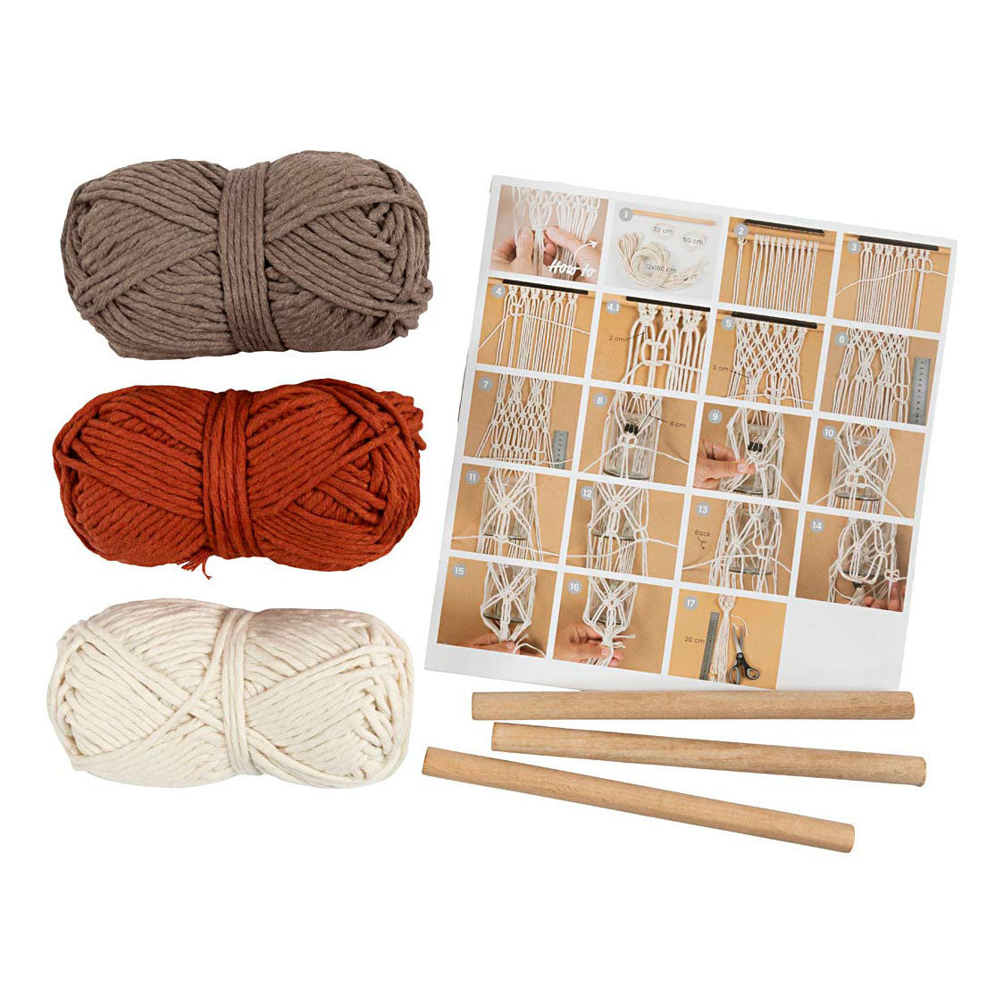 Entreprise créative https: www.ccobby.nl hobbyset-macrame-bloemenhanger-1-doos
