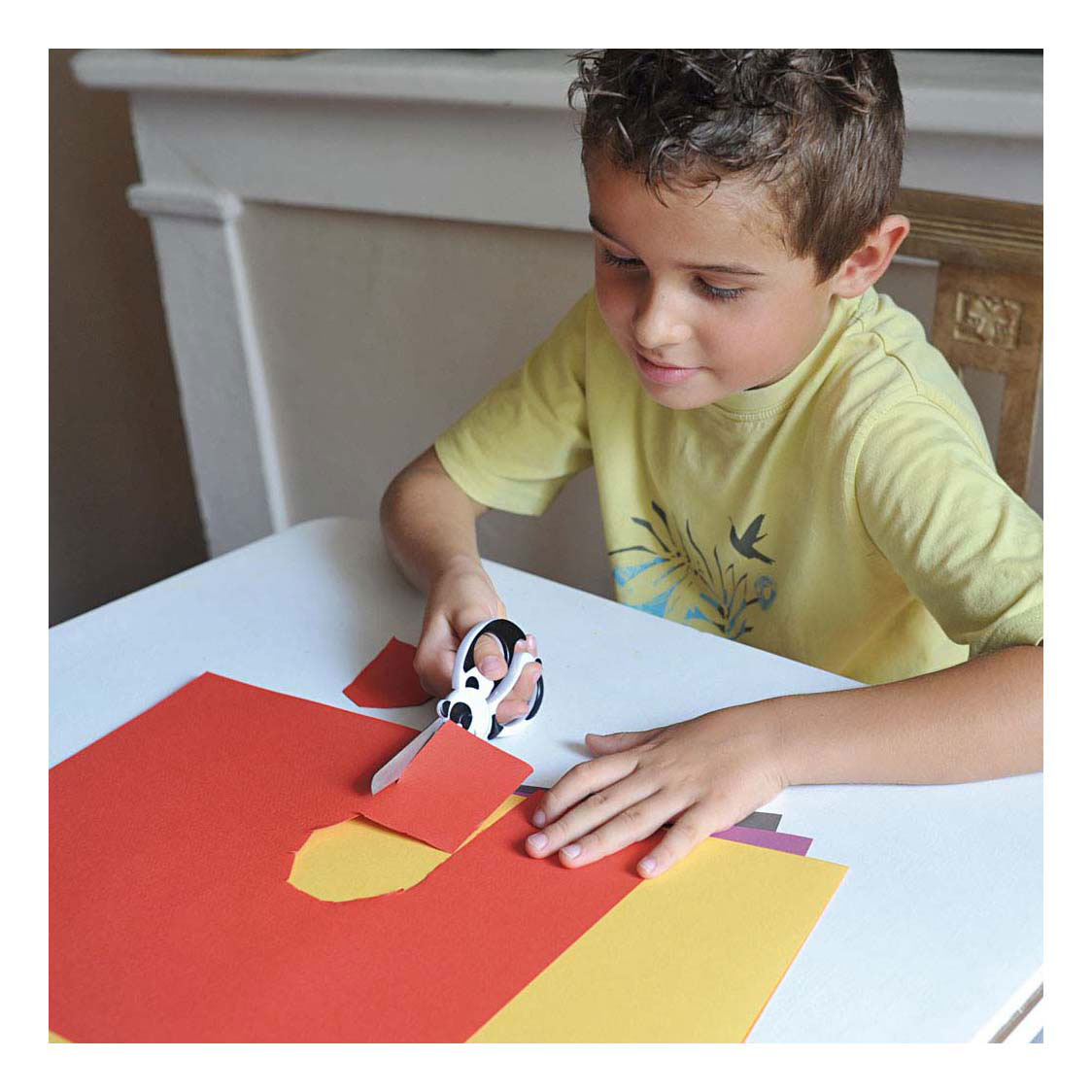 Creativ company fiskars ciseaux pour enfants avec motif animal, panda, L : 13 cm, 1 pièce