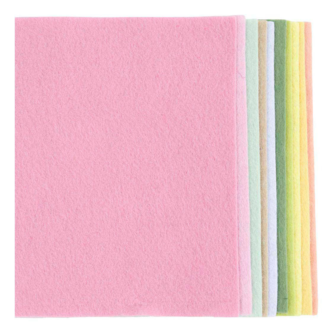 Société créative https : www.ccobby.nl hobbyfelt-a4-sheet-210x297-mm-thickness-2-mm-pastelcolours-10-sheet-1-box