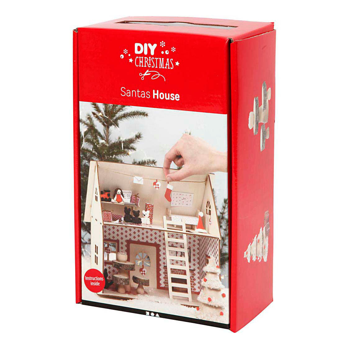 Ensemble de loisirs pour entreprise créative, maison du Père Noël
