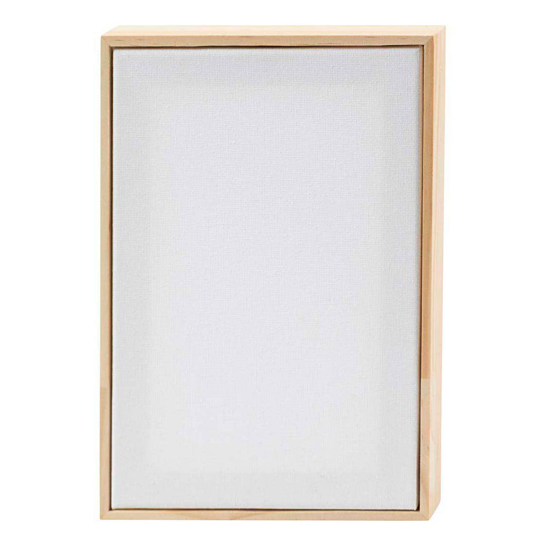 Toile tendue de l'entreprise Creativ avec cadre 280gr. 15,8x23,8cm - blanc