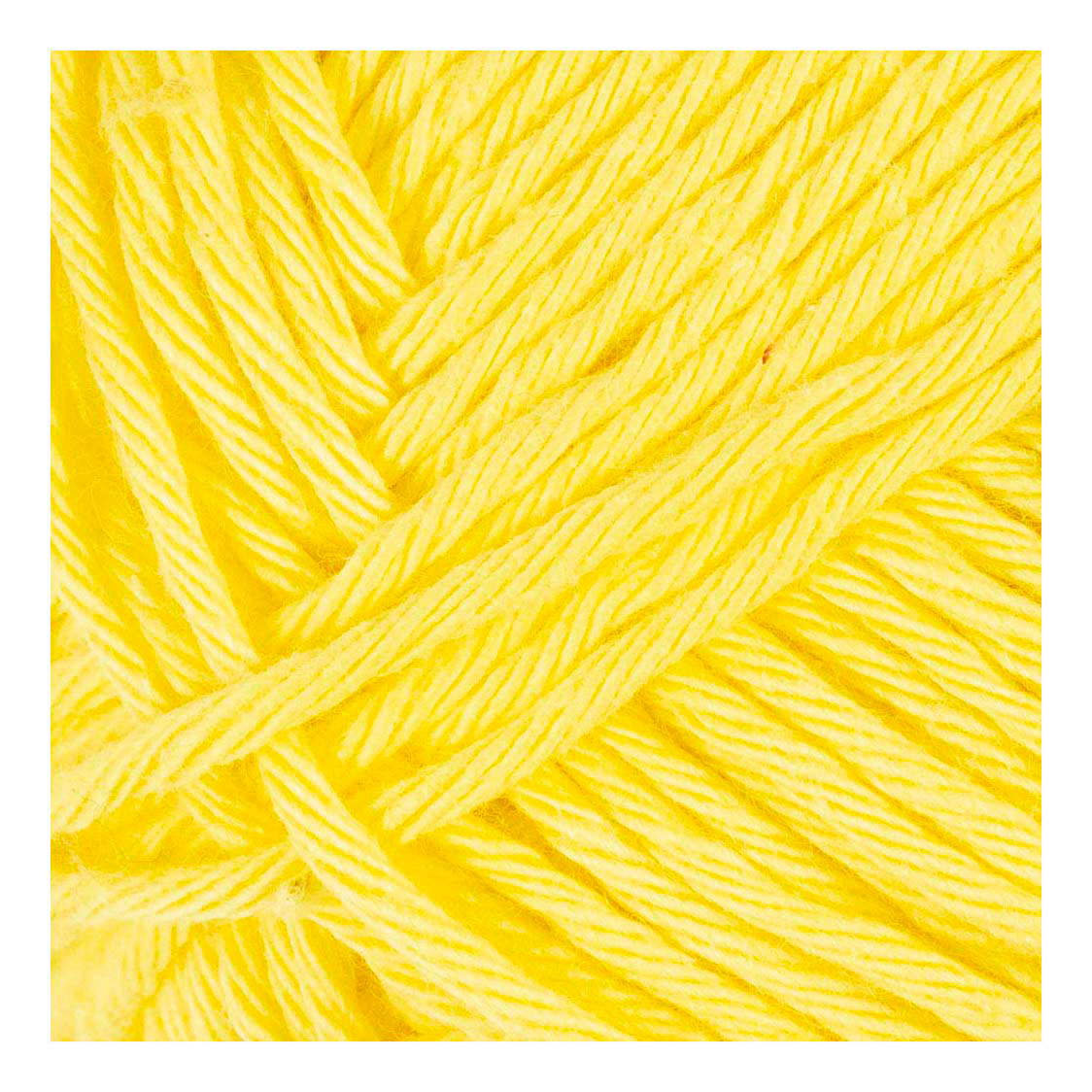 Fil de coton Creativ company, taille 8 8, l : 80-85 m, jaune, 50 g 1 pelote