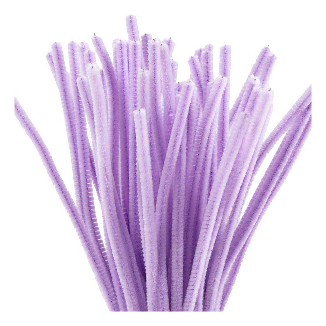 Creativ company fil chenille violet matériel artisanal 50 pièces 6 mm x 30 cm.