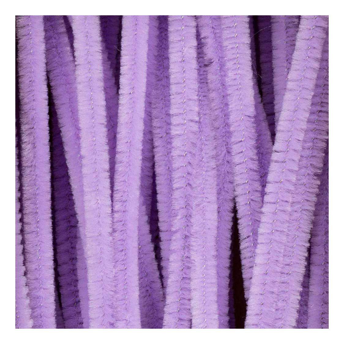 Creativ company fil chenille violet matériel artisanal 50 pièces 6 mm x 30 cm.