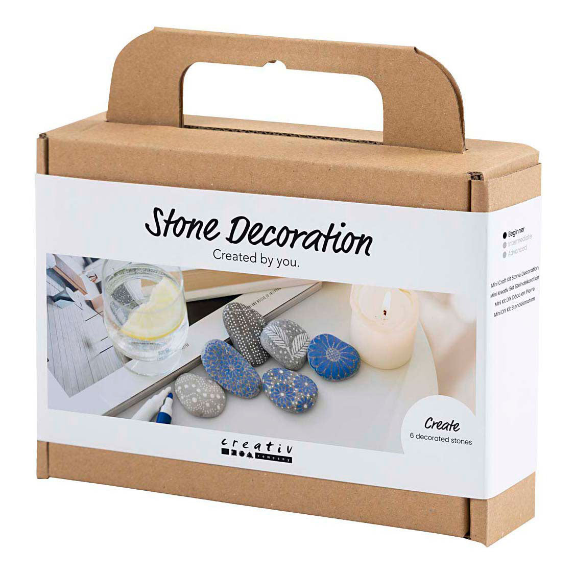Société créative https: www.ccobby.nl mini-hobbyset-steen decoration-blue-1-box