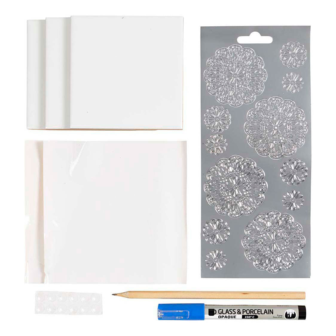 Entreprise créative https: www.cchobby.nl mini-hobbyset-decoration-porcelain-coasters-blue-1-box