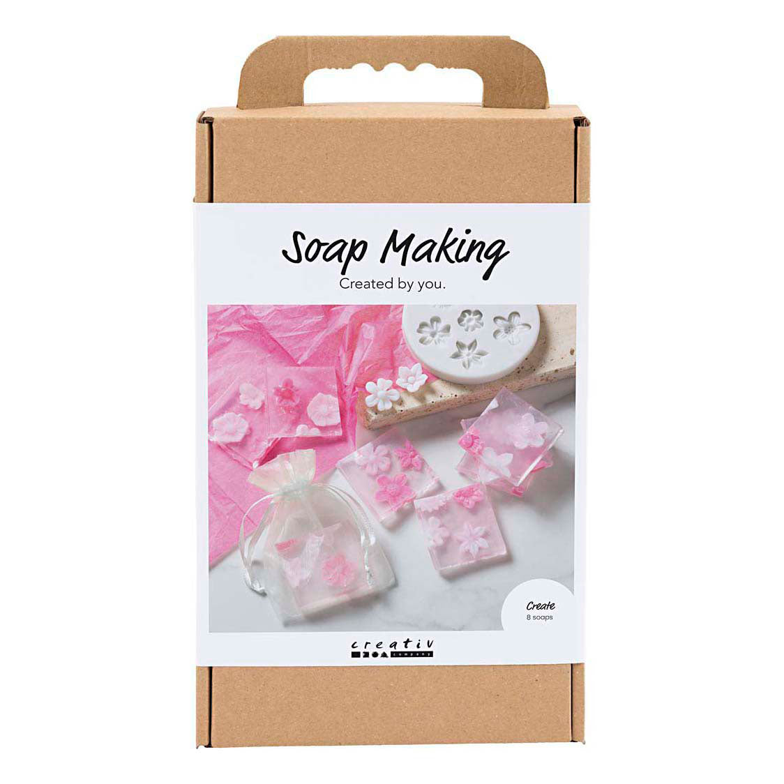 Creativ company hobby set fabrication de savon fleurs rose