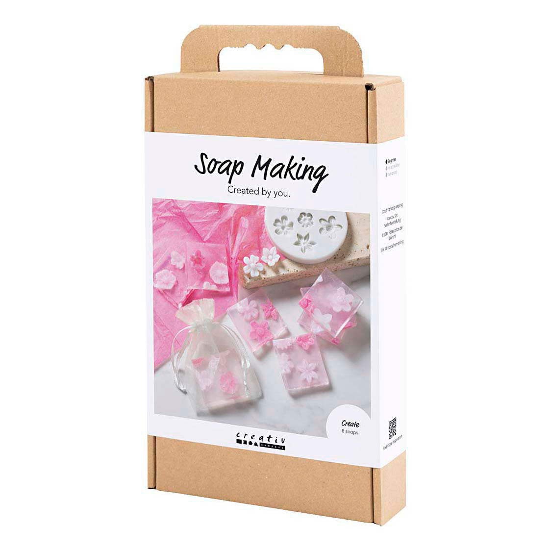 Creativ company hobby set fabrication de savon fleurs rose