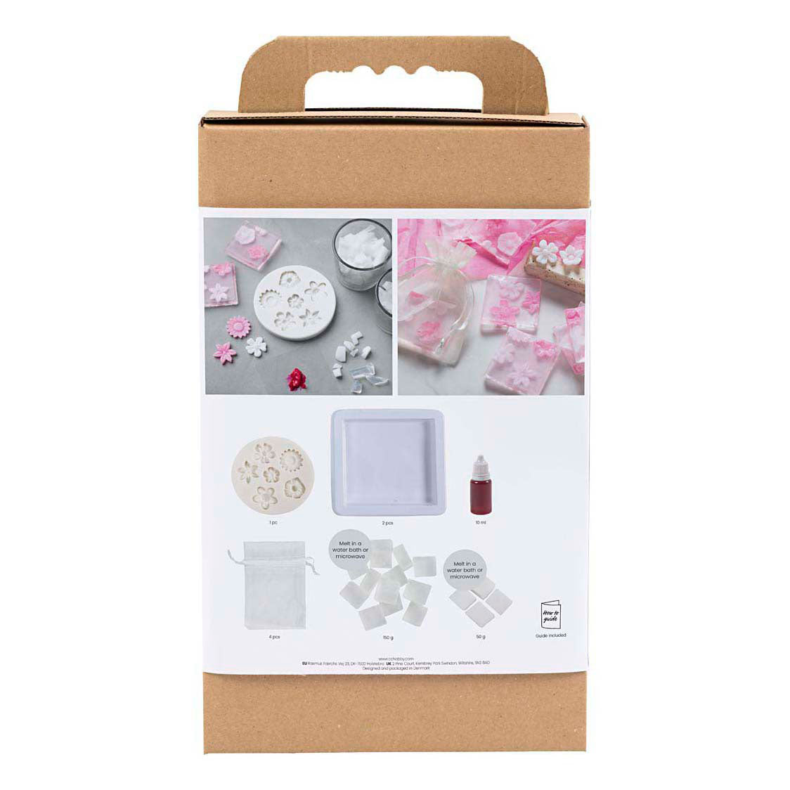 Creativ company hobby set fabrication de savon fleurs rose