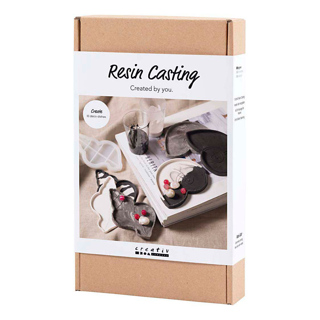 Société créative https: www.ccobby.nl hobbyset-resin-casting-conchshell-black-white-1-box
