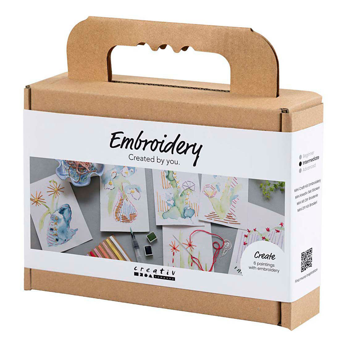 Société créative https : www.cchobby.nl mini-hobbyset-embroidery-paintings-with-embroidery-various-colors-1-box