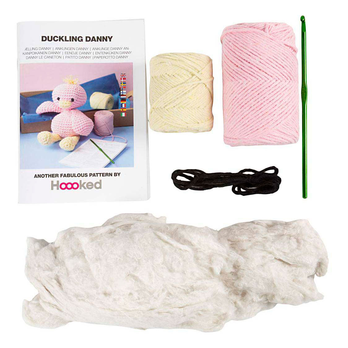 Société créative https : www.ccobby.nl hobbyset-amigurumi-duck-lightpink-light Yellow-1-box