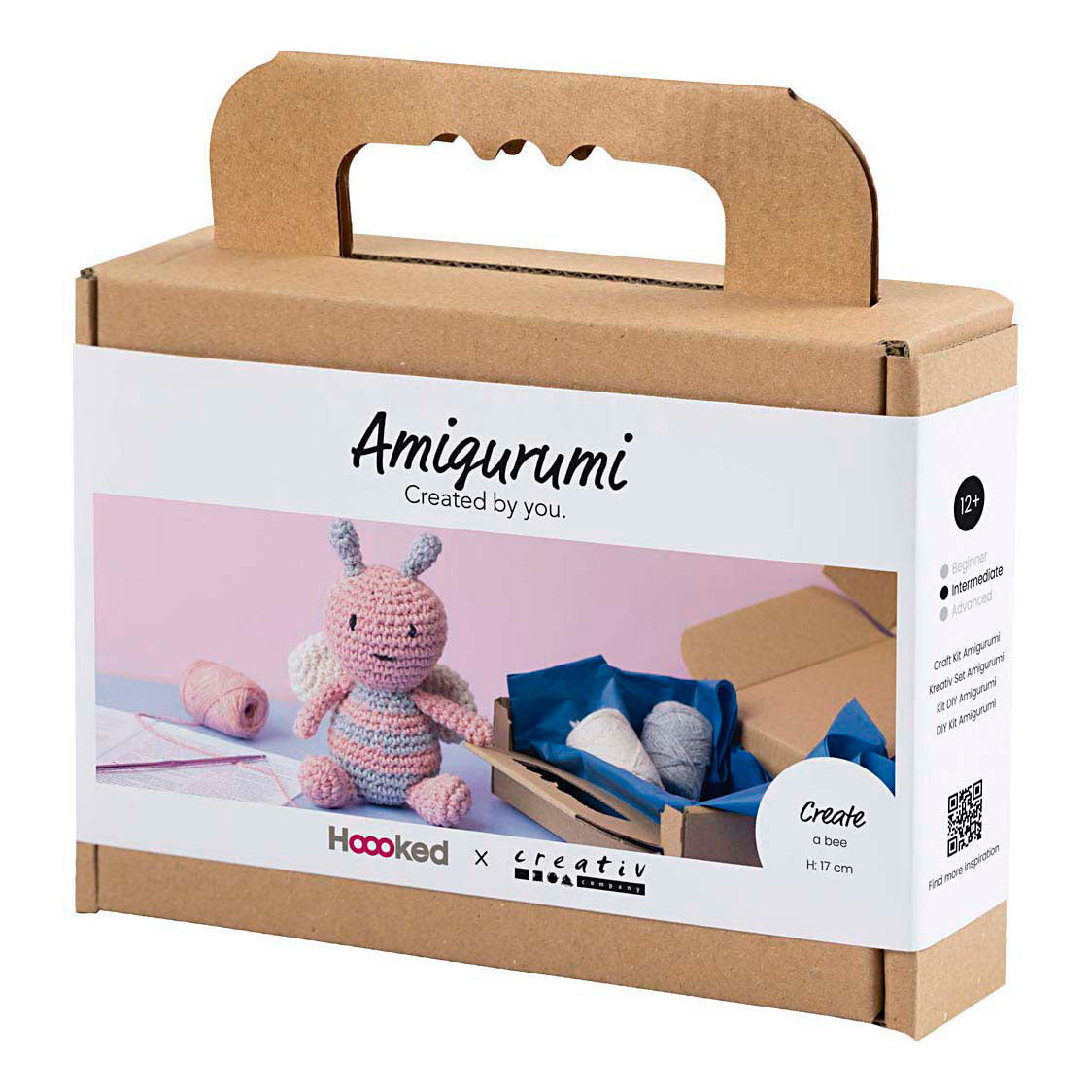 Société créative https : www.ccobby.nl hobbyset-amigurumi-honeybee-pastelcolors-1-box