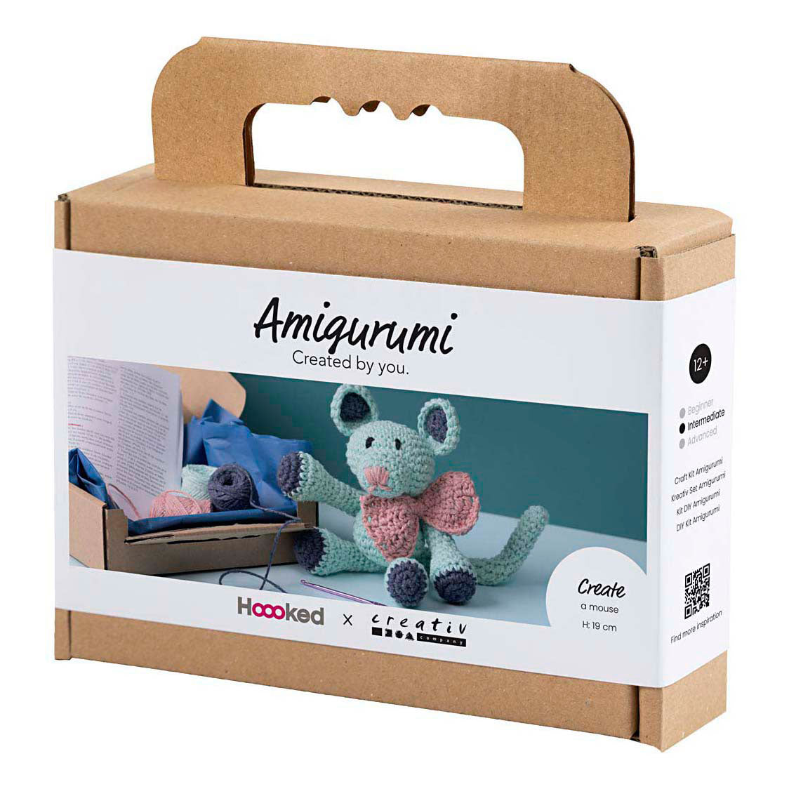 Société créative https: www.ccobby.nl hobbyset-amigurumi-mouse-mint-1-doos